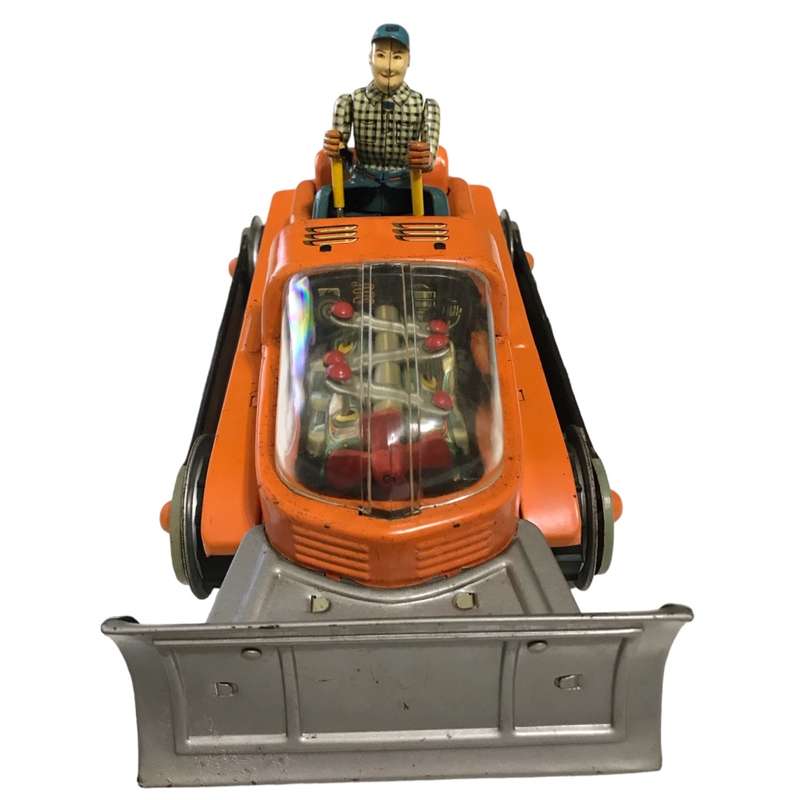 1960`s Japanese Handy-Hank Battery Operated No.112 Bulldozer `Mystery Tank` in Original Box