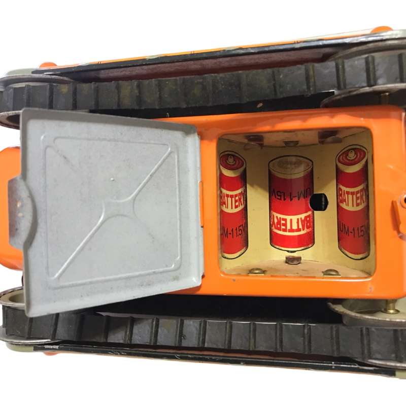 1960`s Japanese Handy-Hank Battery Operated No.112 Bulldozer `Mystery Tank` in Original Box