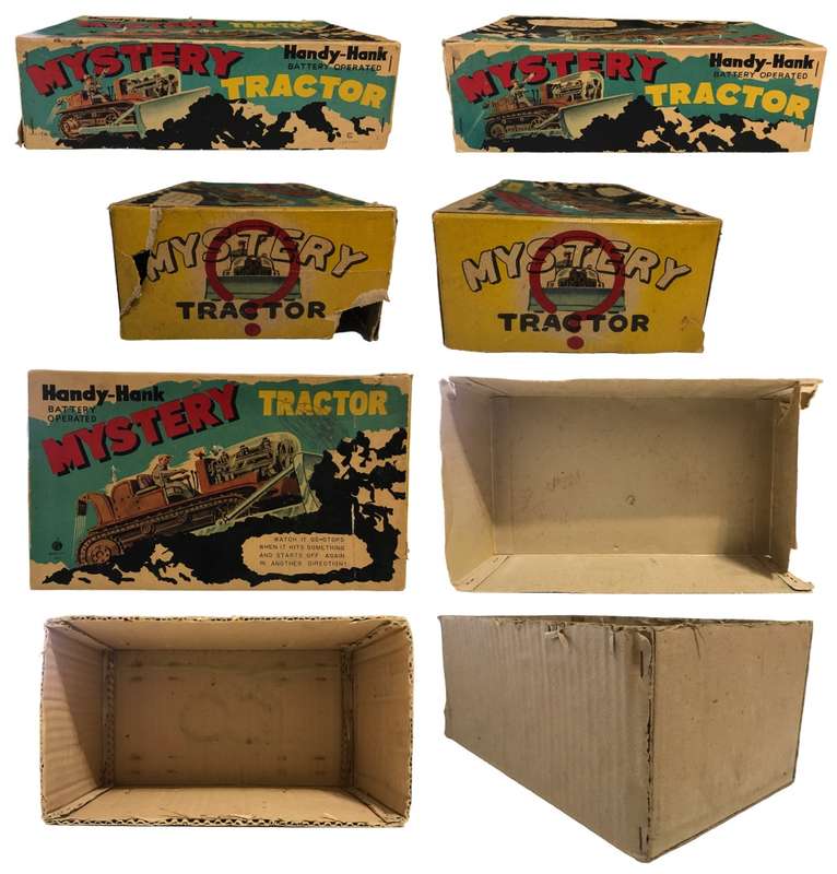 1960`s Japanese Handy-Hank Battery Operated No.112 Bulldozer `Mystery Tank` in Original Box