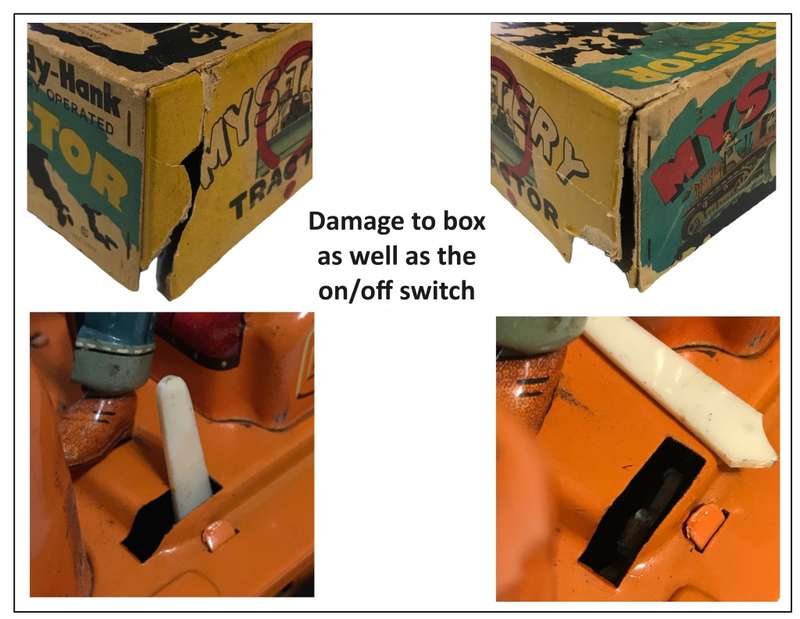 1960`s Japanese Handy-Hank Battery Operated No.112 Bulldozer `Mystery Tank` in Original Box