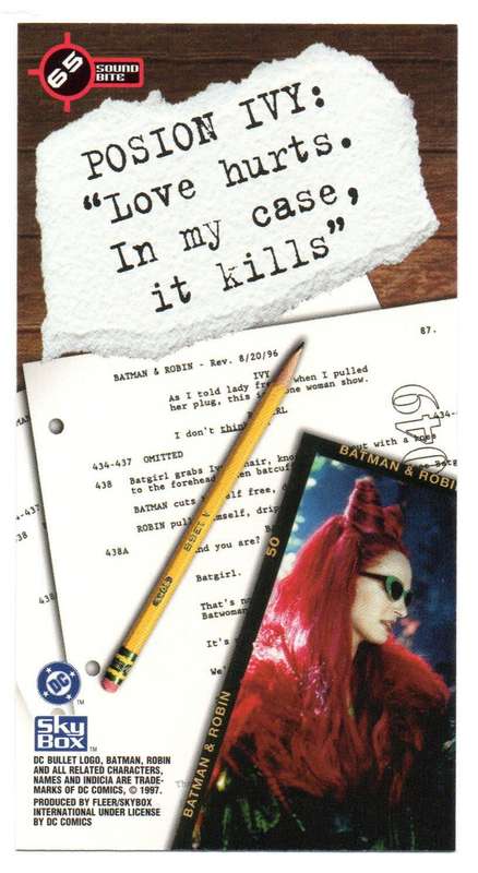 SkyBox Premium 1997 DC Batman & Robin - 65 Poison Ivy