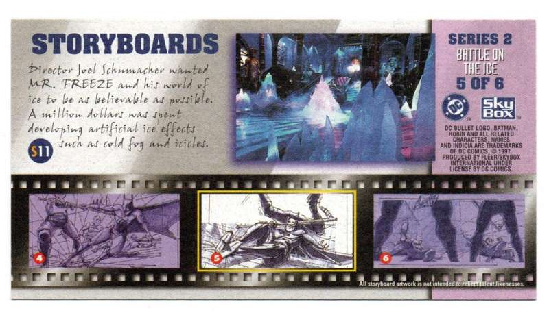 SkyBox Premium 1997 DC Batman & Robin - S2 Series 2 Battle on the ice 5/6