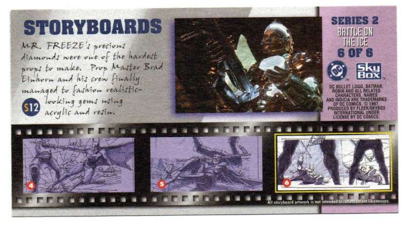 SkyBox Premium 1997 DC Batman & Robin - S2 Series 2 Battle on the ice 6/6