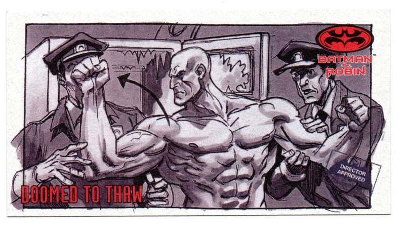 SkyBox Premium 1997 DC Batman & Robin - S4 Series 4 Doomed to thaw 2/6