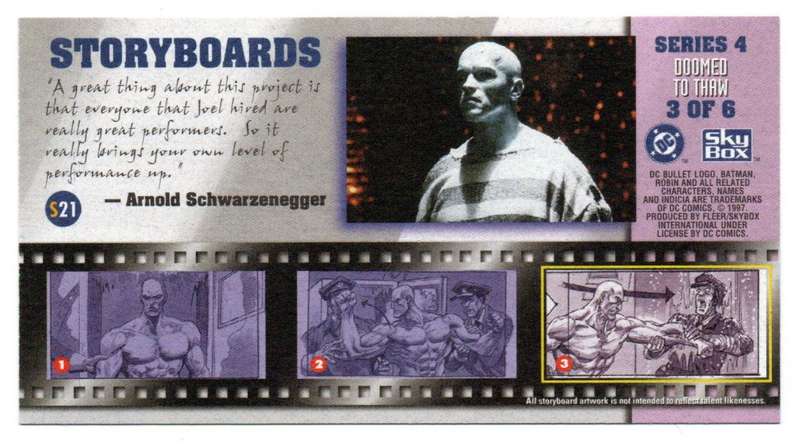 SkyBox Premium 1997 DC Batman & Robin - S4 Series 4 Doomed to thaw 3/6