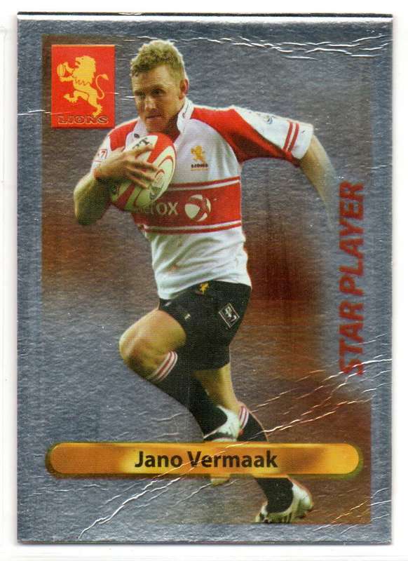 Big Ball Rugby Trading Cards 2009 Currie Cup Lions - Jano Vermaak