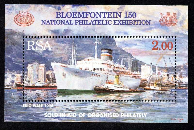RSA 1996/10/09 Bloemfontein 150 National Philatelic Exhibition Miniature Sheet