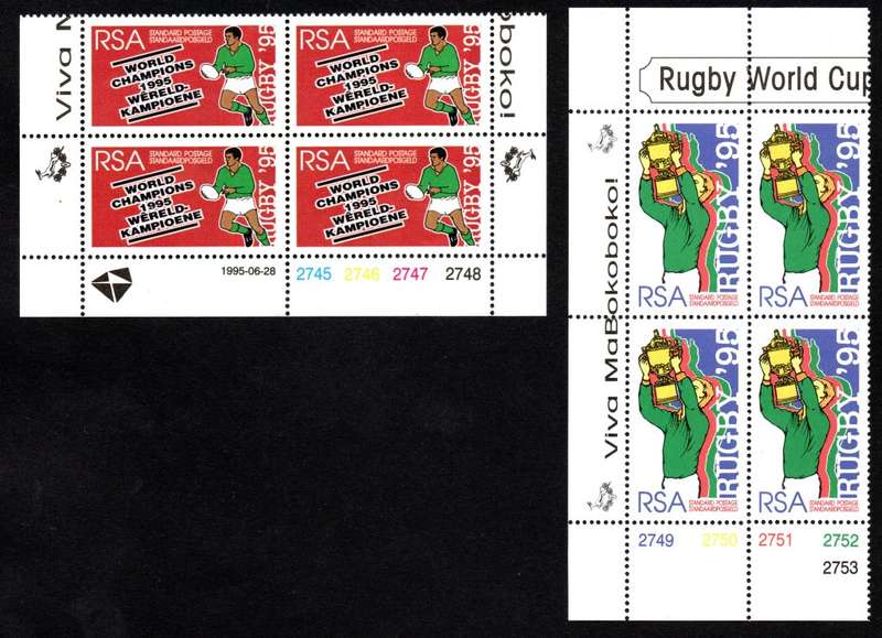 RSA 1995/06/28 South Africa Rugby World Champions 1995 Control Block Set