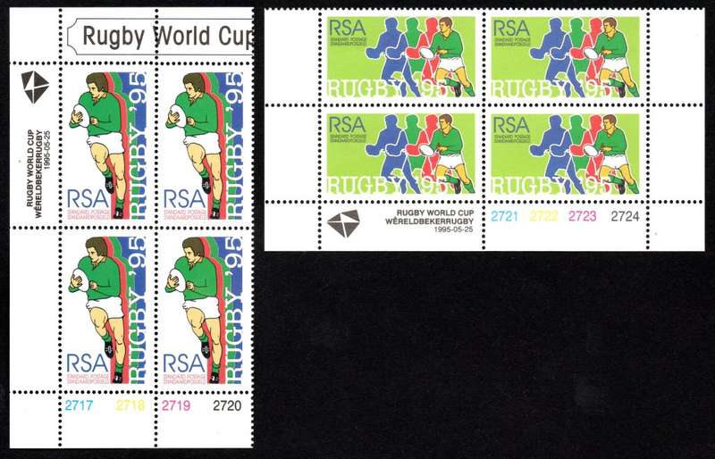 RSA 1995/05/25 Rugby Worldcup Tournament 1995 Control Block Set