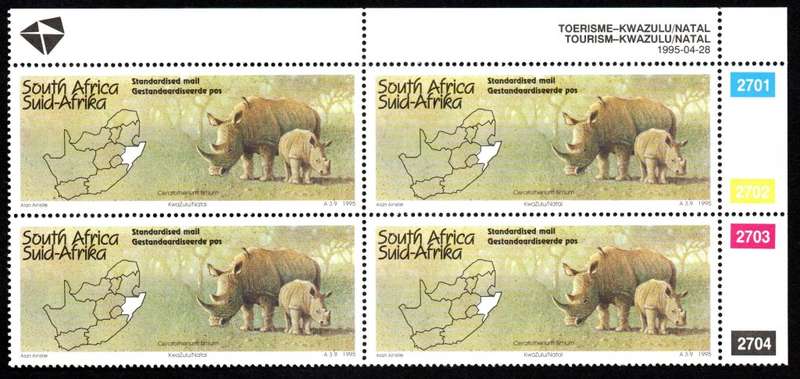 RSA 1995/04/28 Tourism KwaZulu-Natal Control Blocks