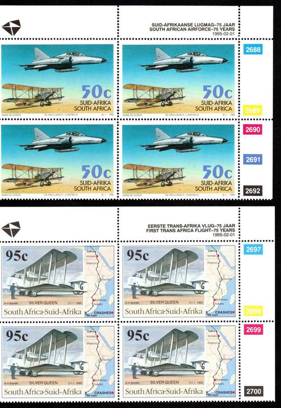 RSA 1995/02/01 75 Anniversary of First Trans - African Flight and 75 Years of South African Airforce