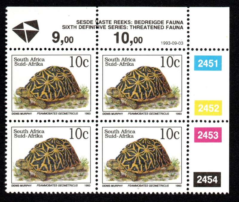 RSA 1993/09/03 6th Definitive 10c Control Blocks