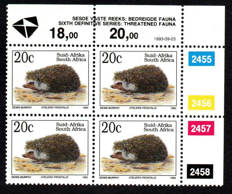 RSA 1993/09/03 6th Definitive 20c Control Blocks