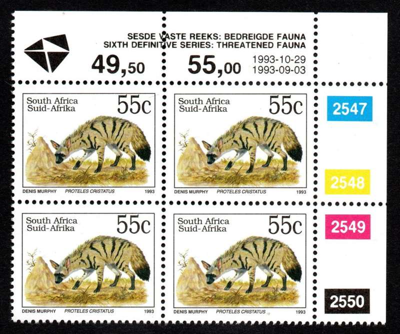 RSA 1993/09/03 & 1993/10/29 6th Definitive 55c Control Blocks
