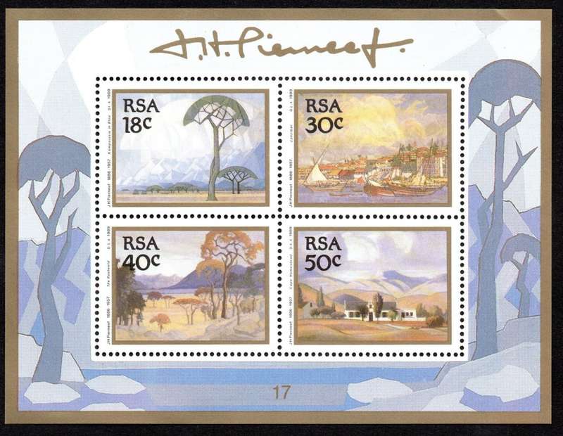 RSA 1989/08/03 Paintings by Jacob Hendrik Pierneef Miniature Sheet