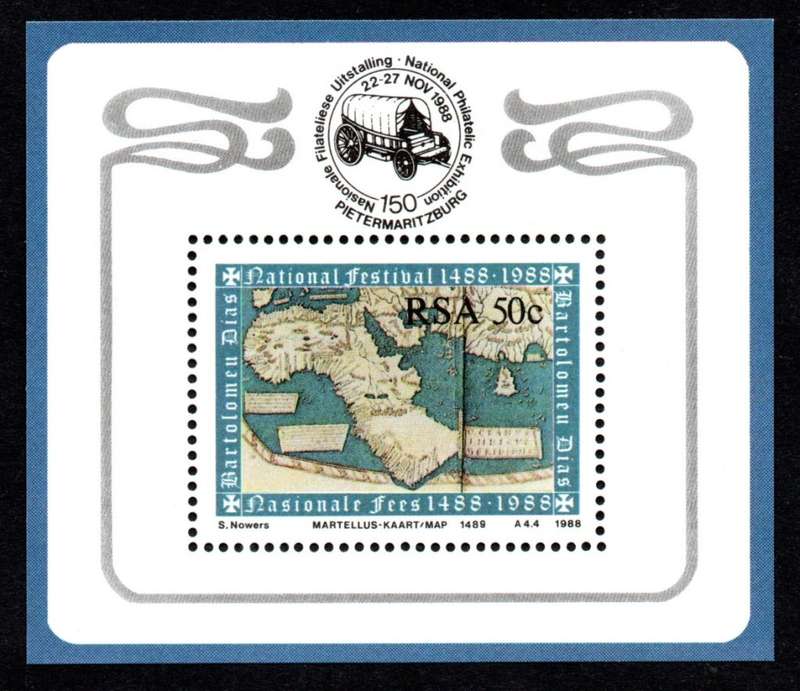 RSA 1988/02/03 500th Anniversary of Discovery of the Cape Miniature Sheet