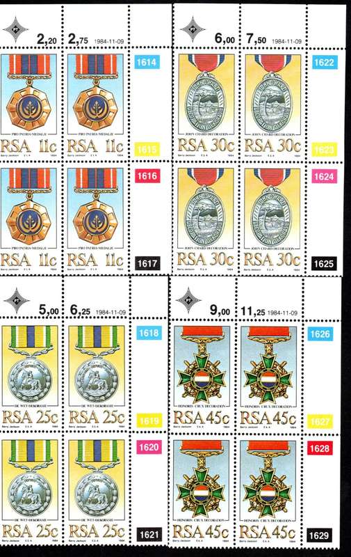 RSA 1984/11/09 Military Decorations Control Blocks