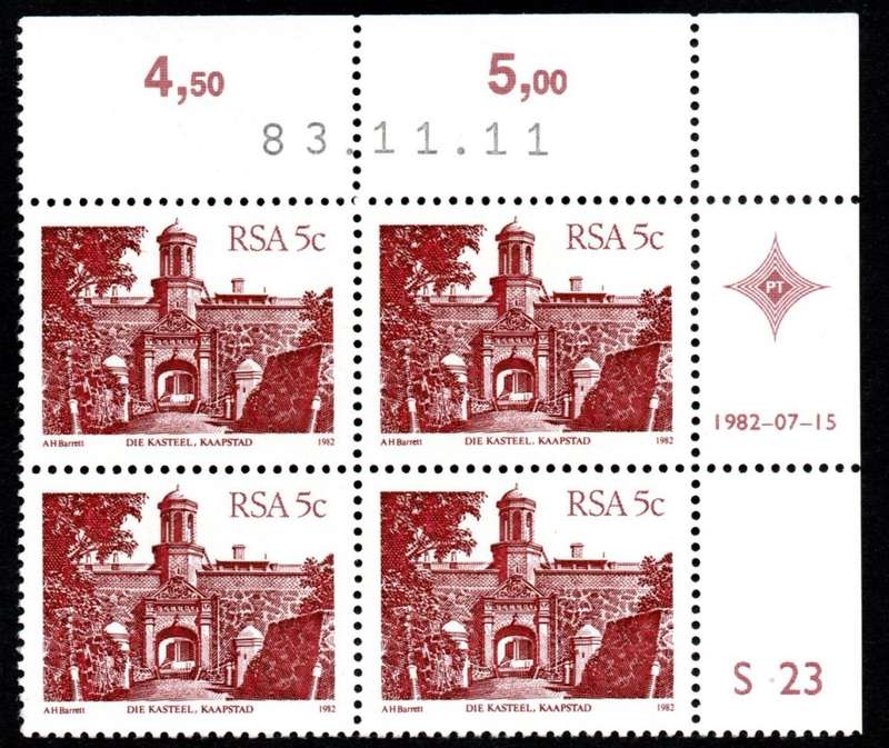 RSA 1983/11/11 4th Definitive issue 5c Cylinder S23 Control Blocks