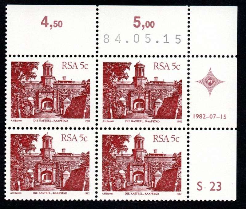 RSA 1984/05/15 4th Definitive issue 5c Cylinder S23 Control Blocks