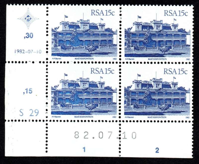 RSA 1982/07/10 4th Defintive issue 15c Cylinder S29 Control Blocks