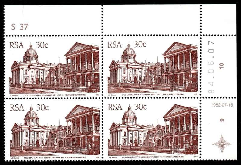 RSA 1984/06/07 4th Definitive issue 30c Cylinder S37 Control Blocks
