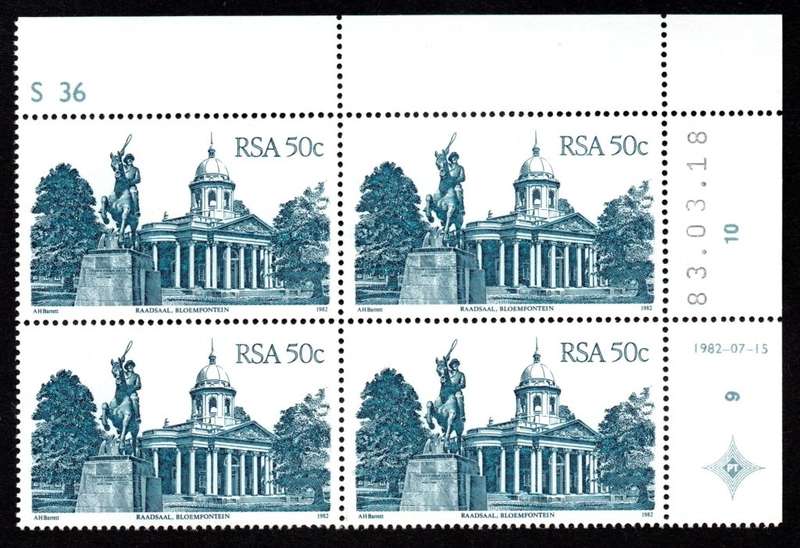 RSA 1983/03/18 4th Definitive issue 50c Cylinder S36 Control Blocks