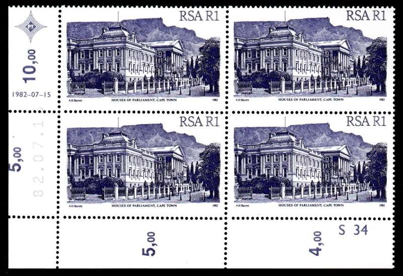 RSA 1982/07/15 4th Definitive issue R1 Cylinder S34 Control Blocks
