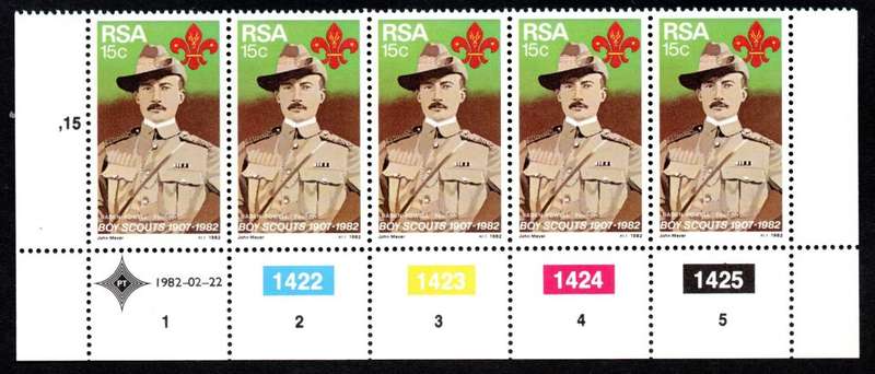 RSA 1982/02/22 75th Anniversary of Boy Scout Movement Control Blocks