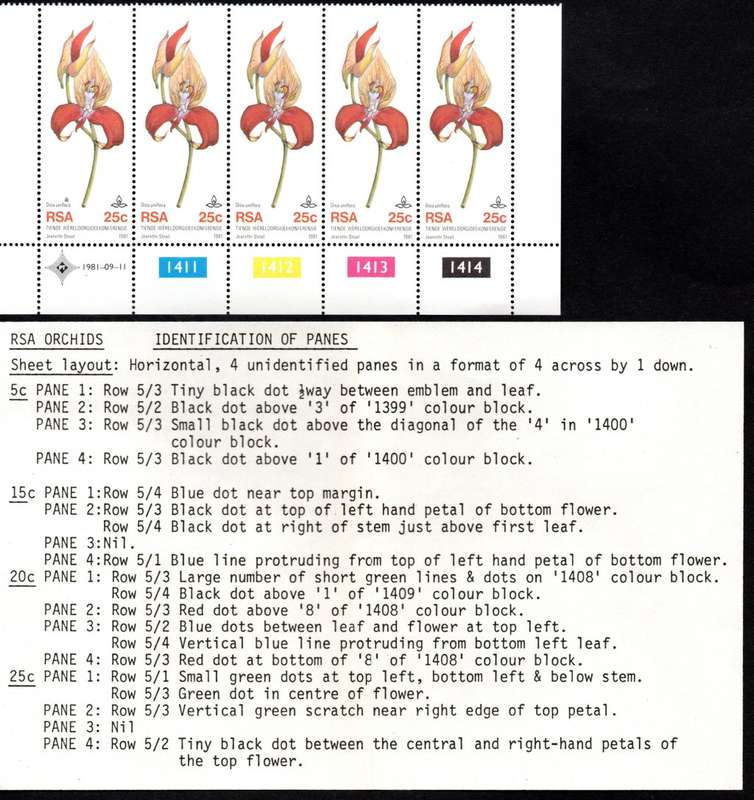 RSA 1981/09/11 Tenth World Orchid Conference Control Blocks Set of 16 Errors