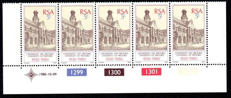 RSA 1980/10/09 University of Pretoria Control Blocks