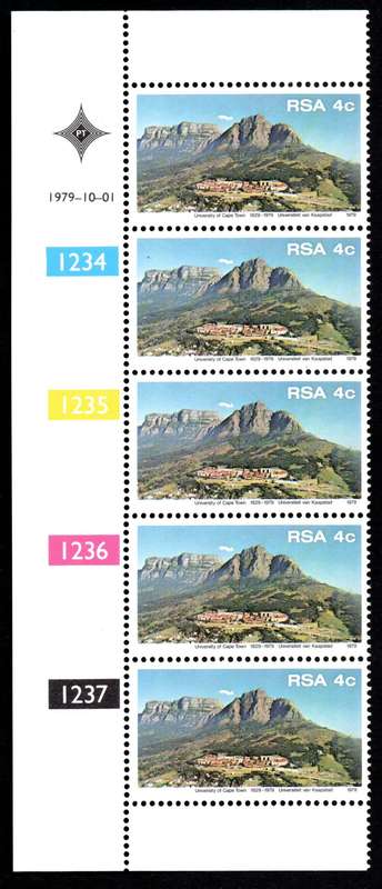 RSA 1979/10/01 150th Anniversary of Cape Town University Control Blocks