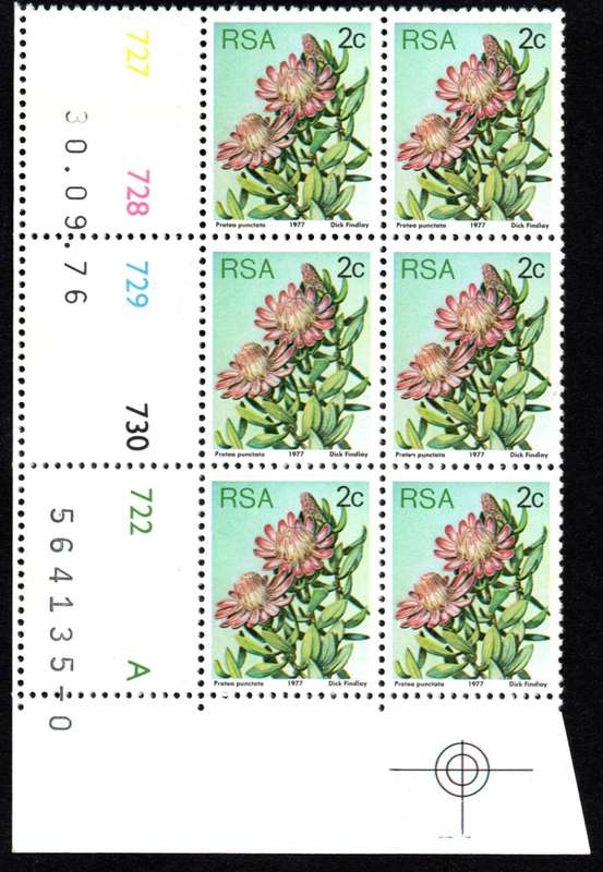 RSA 1976/09/30 3rd Definitive issue 2c Control Blocks Pane A