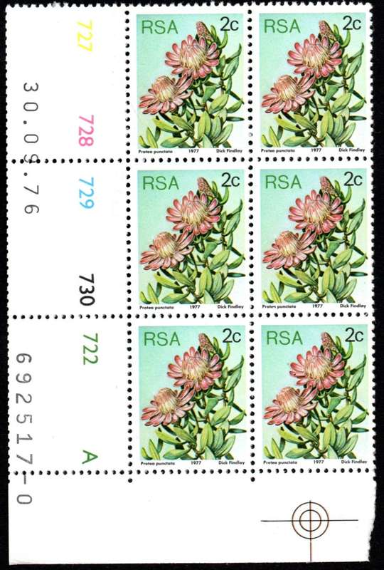 RSA 1976/09/30 3rd Definitive issue 2c Control Blocks Pane A