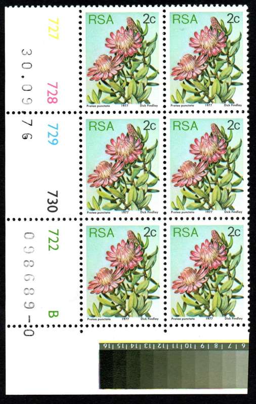 RSA 1976/09/30 3rd Definitive issue 2c Control Blocks Pane B