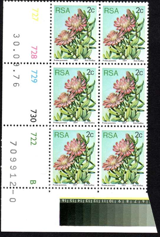 RSA 1976/09/30 3rd Definitive issue 2c Control Blocks Pane B