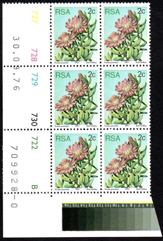 RSA 1976/09/30 3rd Definitive issue 2c Control Blocks Pane B