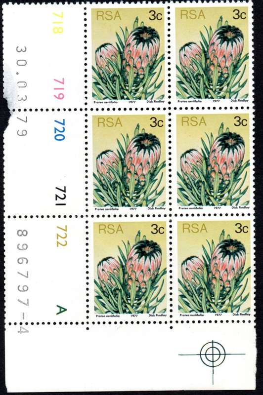RSA 1979/03/30 3rd Definitive issue 3c Control Blocks Pane A