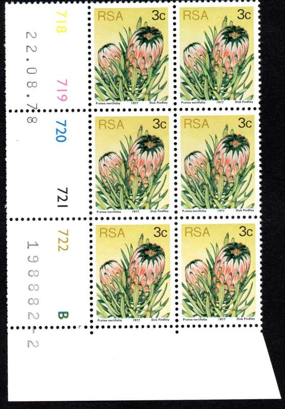 RSA 1978/08/22 3rd Definitive issue 3c Control Blocks Pane B