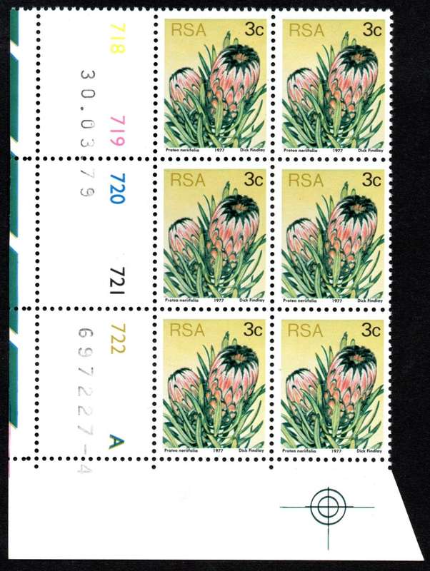 RSA 1979/03/30 3rd Definitive issue 3c Control Blocks Pane A