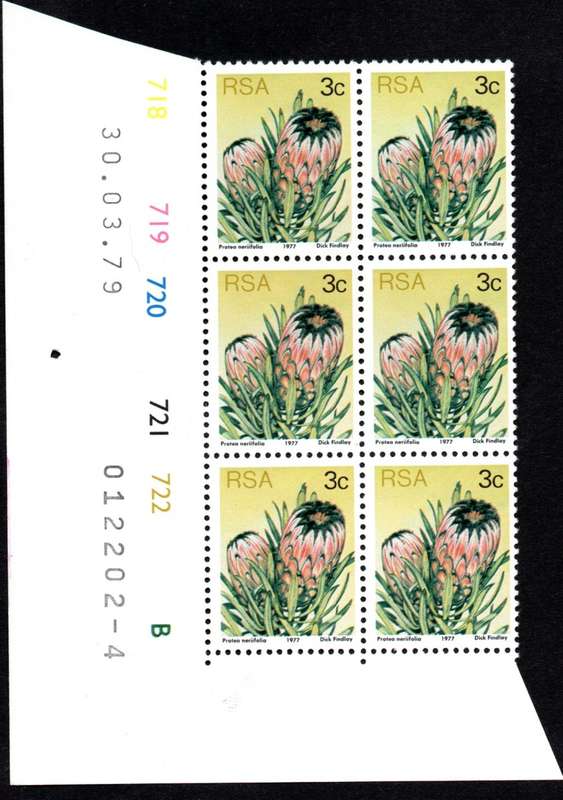 RSA 1979/03/30 3rd Definitive issue 3c Control Blocks Pane B
