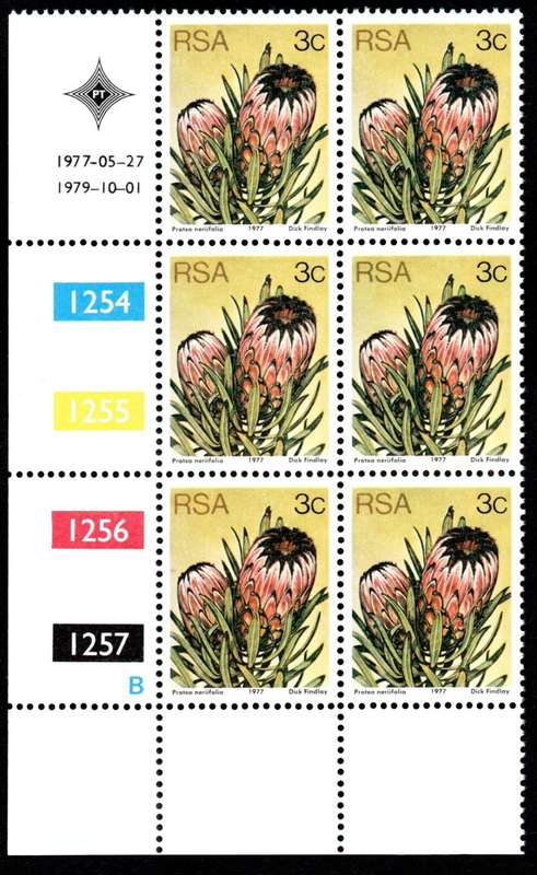RSA 1977/05/27 & 1979/10/01 3rd Definitive issue 3c Control Blocks Pane B
