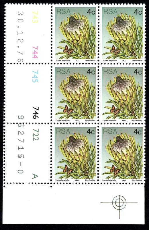 RSA 1976/12/30 3rd Definitive issue 4c Control Blocks Pane A