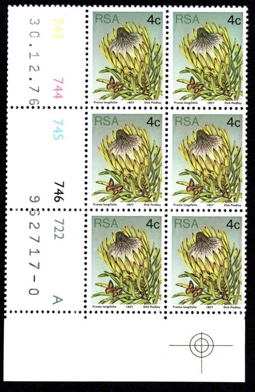 RSA 1976/12/30 3rd Definitive issue 4c Control Blocks Pane A