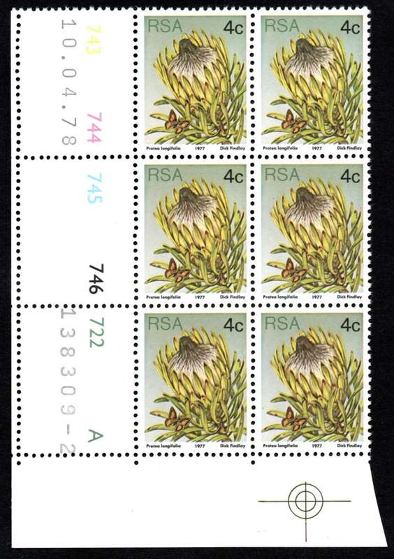 RSA 1978/04/10 3rd Definitive issue 4c Control Blocks Pane A