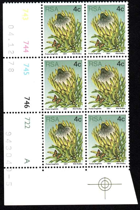 RSA 1978/12/04 3rd Definitive issue 4c Control Blocks Pane A