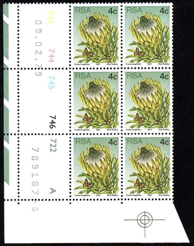 RSA 1979/02/09 3rd Definitive issue 4c Control Blocks Pane A