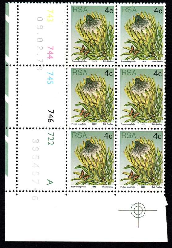 RSA 1979/02/09 3rd Definitive issue 4c Control Blocks Pane A