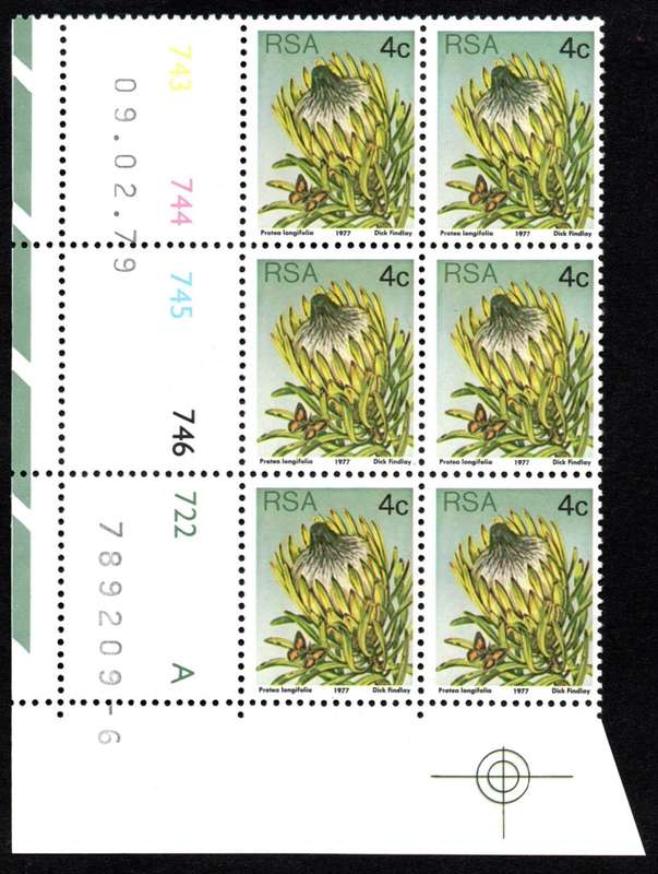 RSA 1979/02/09 3rd Definitive issue 4c Control Blocks Pane A