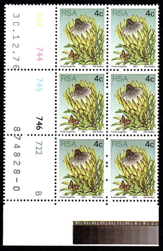 RSA 1976/12/30 3rd Definitive issue 4c Control Blocks Pane B