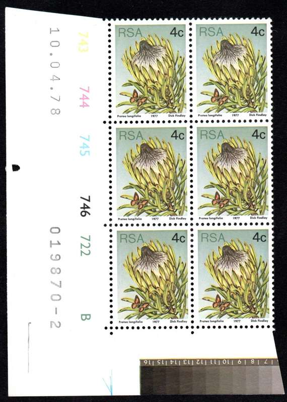 RSA 1978/04/10 3rd Definitive issue 4c Control Blocks Pane B